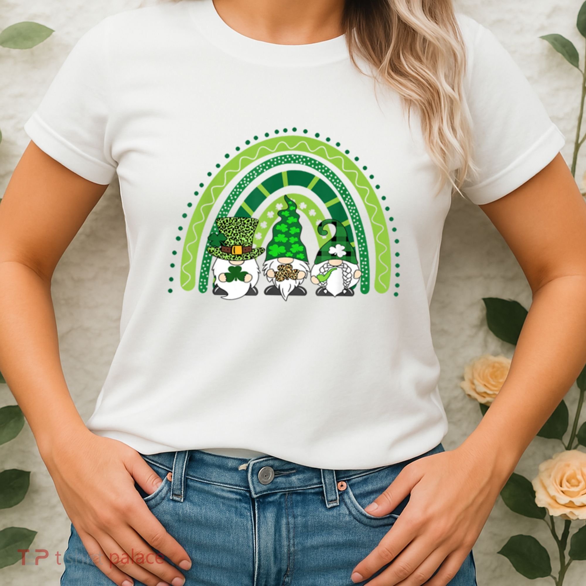Gnome St Patrick's Day Rainbow Women's T-Shirt