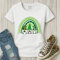 Gnome St Patrick's Day Rainbow Women's T-Shirt thumb 3