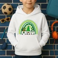 Gnome St Patrick's Day Rainbow Kids Hoodie thumb 2