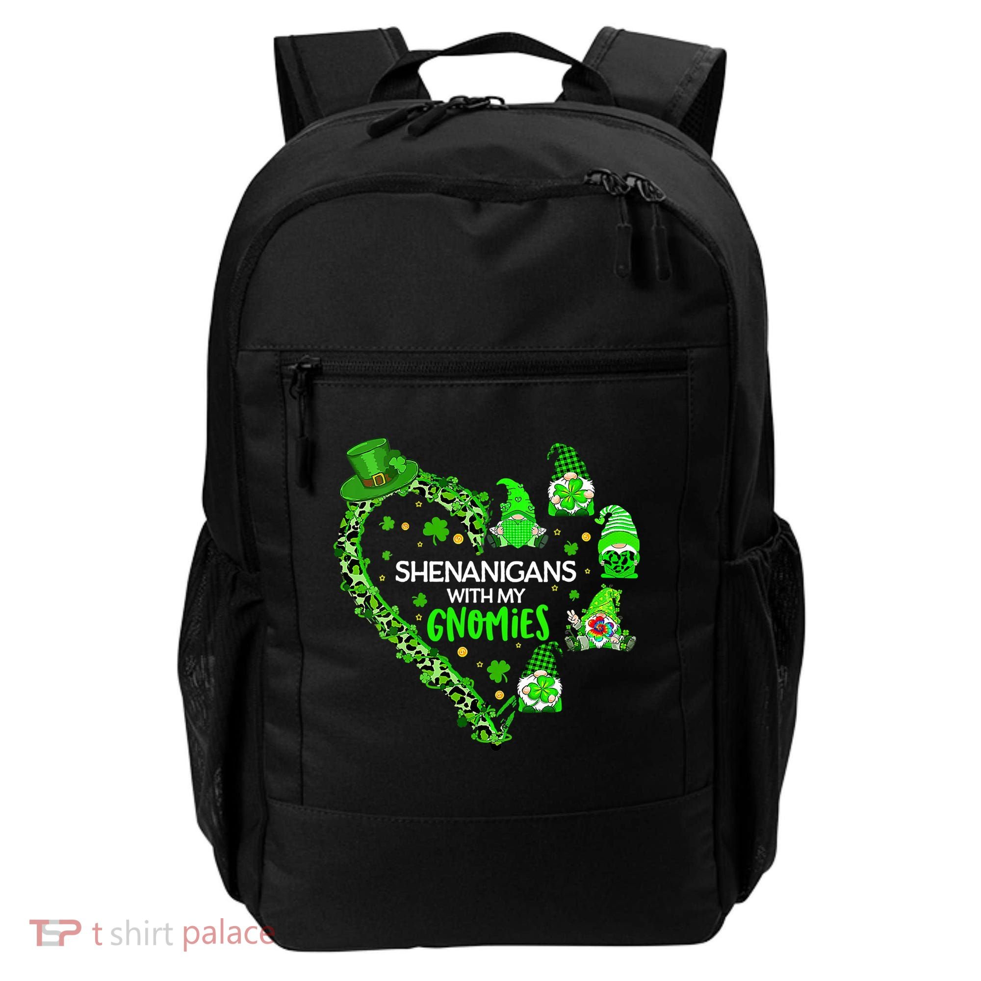 Gnome St Patrick's Day Shenanigans With My Gnomies Shamrock Backpack