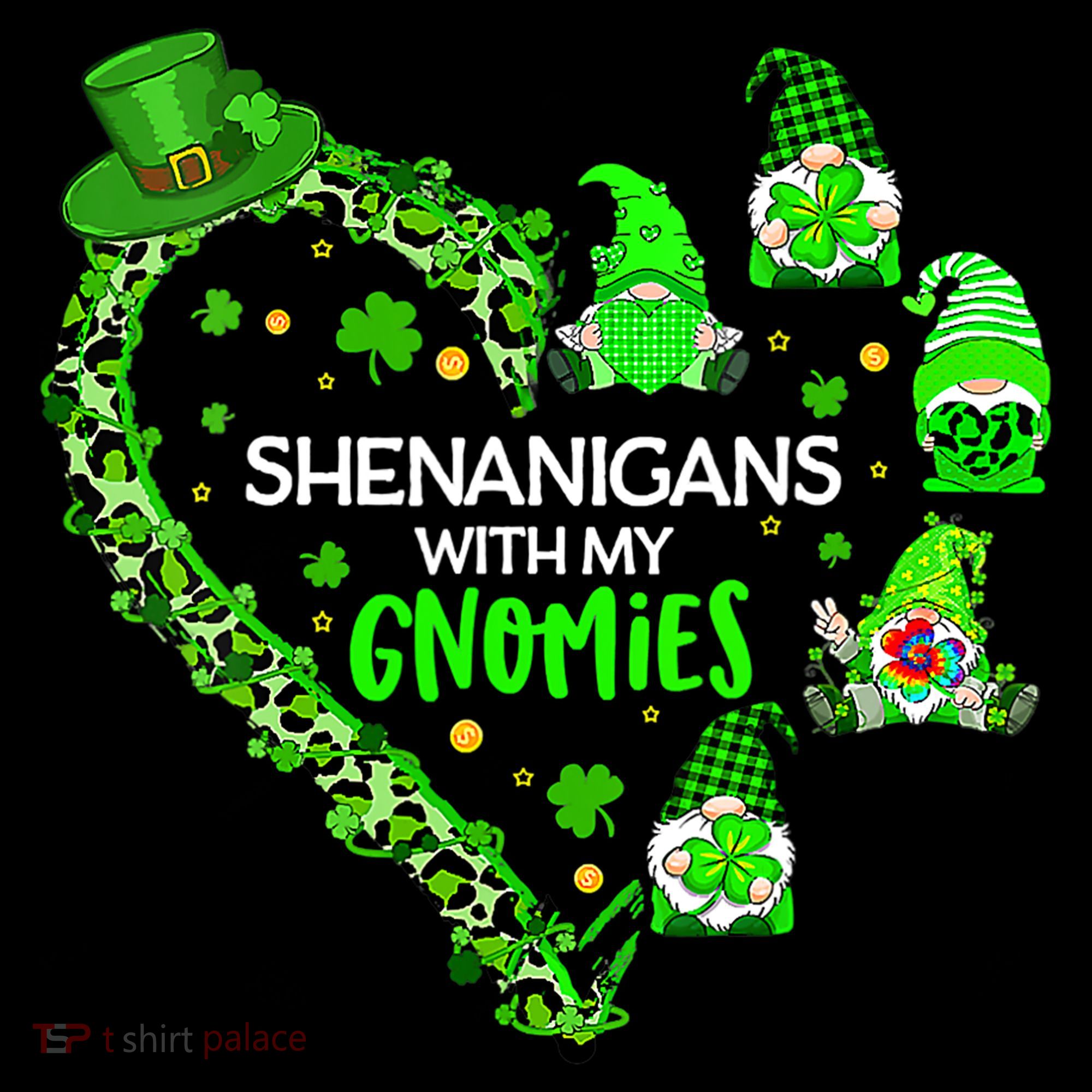 Gnome St Patrick's Day Shenanigans With My Gnomies Shamrock Coffee Mug