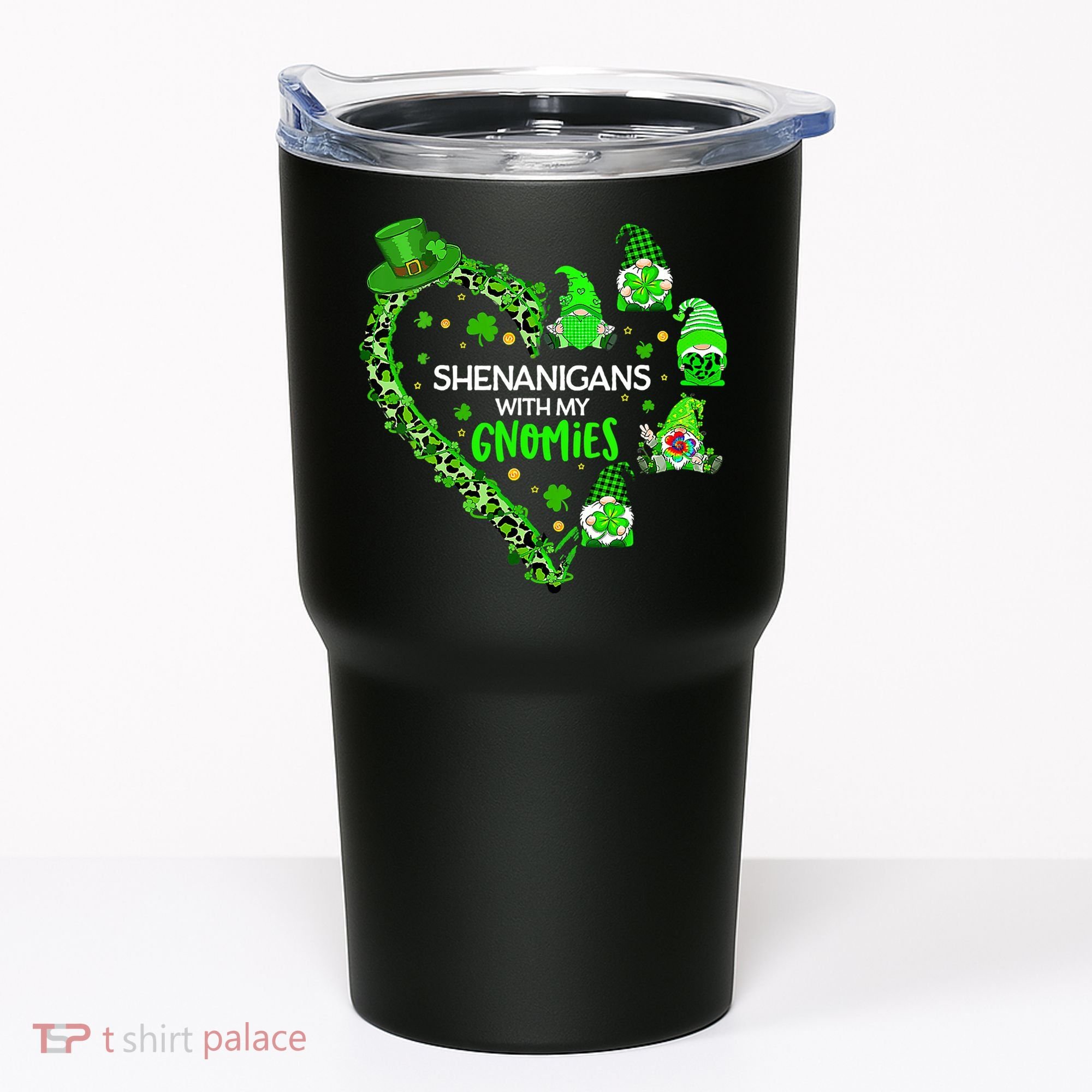 Gnome St Patrick's Day Shenanigans With My Gnomies Shamrock Tumbler