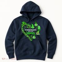 Gnome St Patrick's Day Shenanigans With My Gnomies Shamrock Hoodie thumb 0