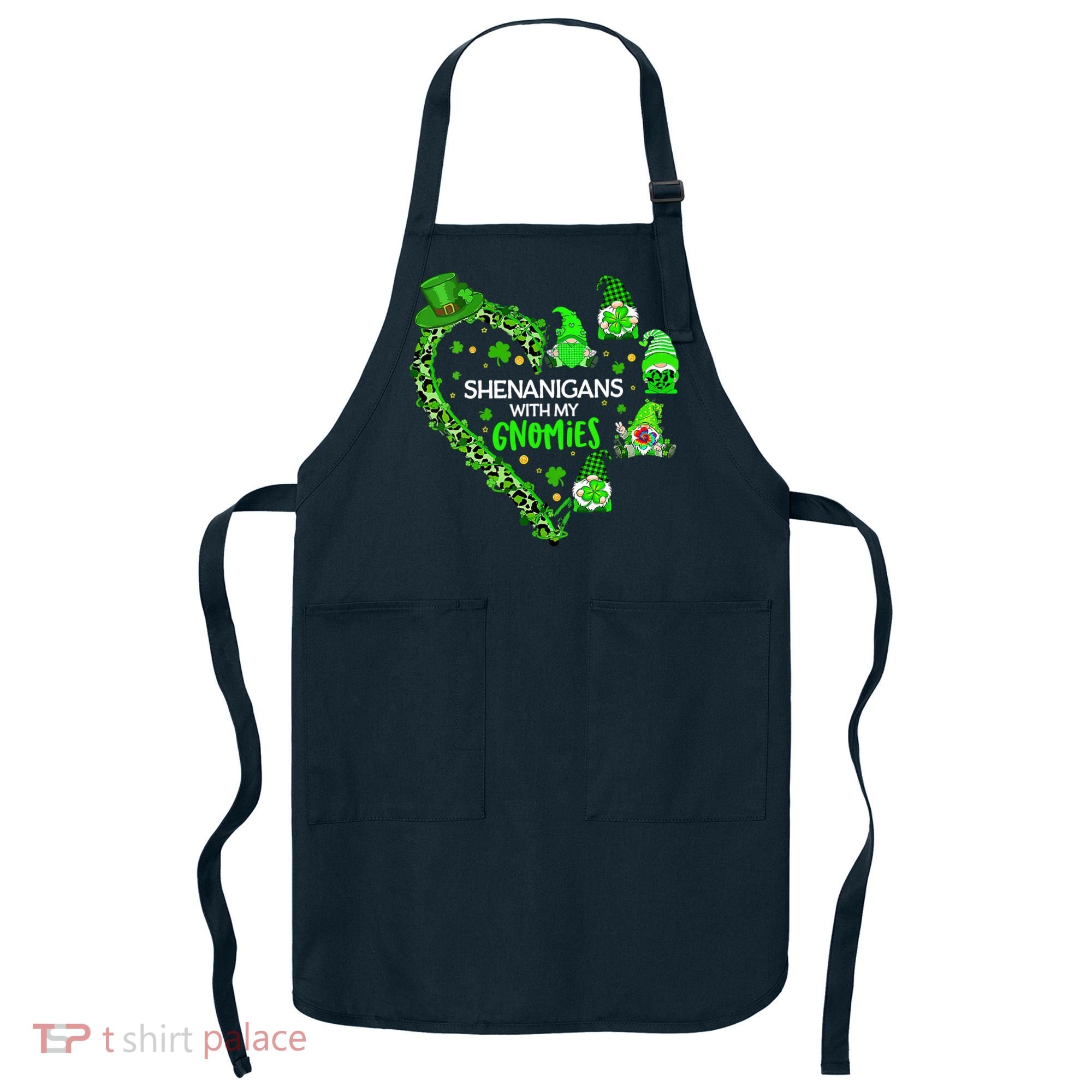 Gnome St Patrick's Day Shenanigans With My Gnomies Shamrock Apron