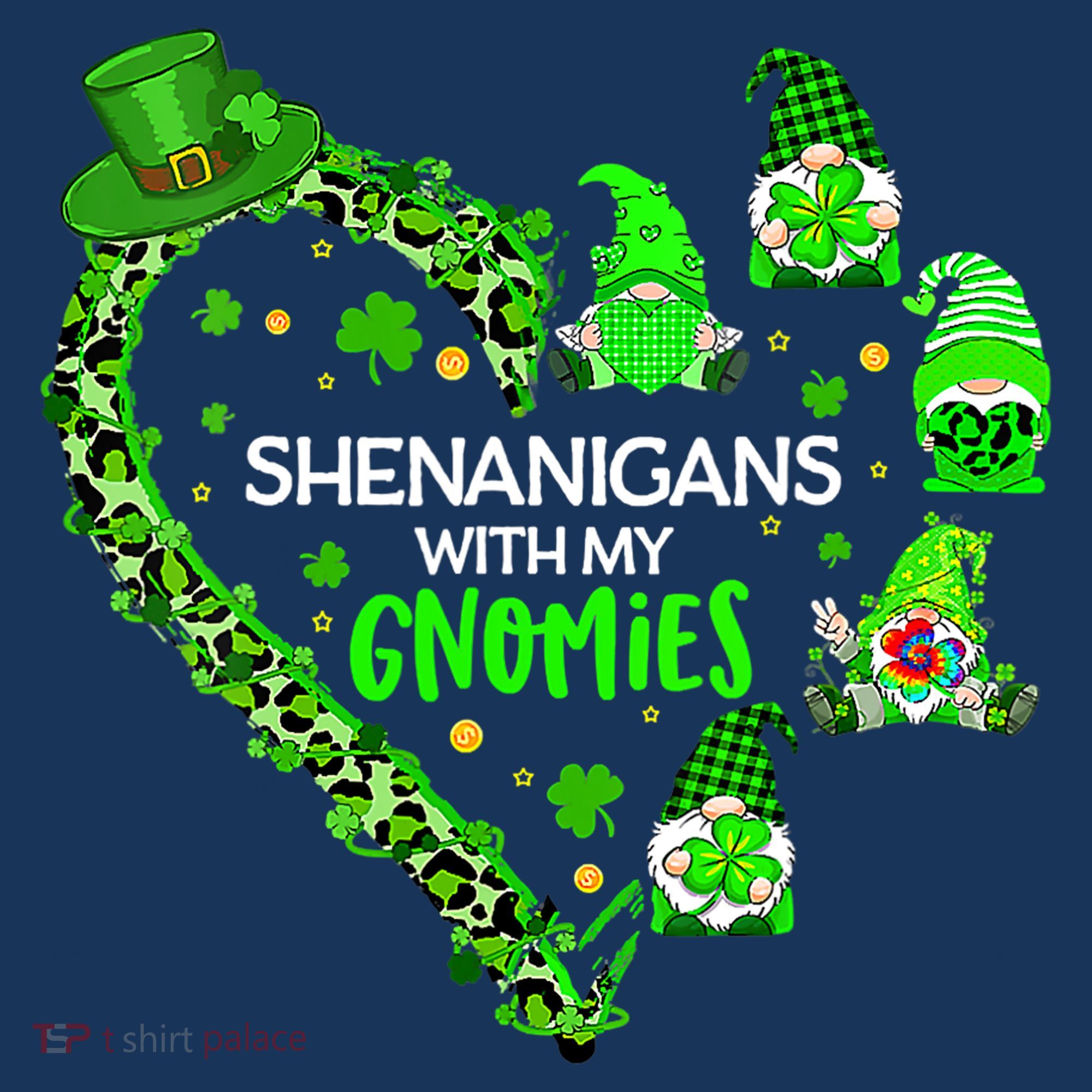 Gnome St Patrick's Day Shenanigans With My Gnomies Shamrock Sweatshirt