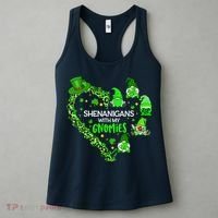 Gnome St Patrick's Day Shenanigans With My Gnomies Shamrock Women's Tank Top thumb 3