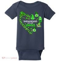 Gnome St Patrick's Day Shenanigans With My Gnomies Shamrock Baby Bodysuit thumb 0