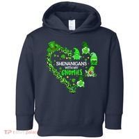 Gnome St Patrick's Day Shenanigans With My Gnomies Shamrock Toddler Hoodie thumb 0