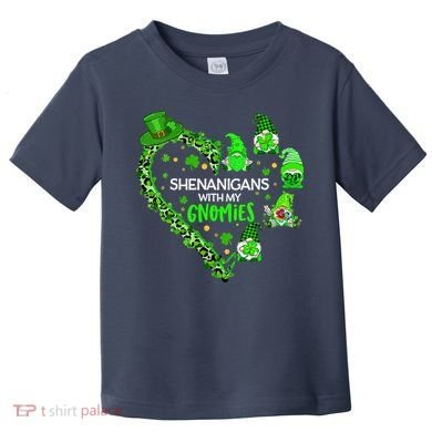 Gnome St Patrick's Day Shenanigans With My Gnomies Shamrock Toddler T-Shirt