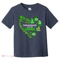 Gnome St Patrick's Day Shenanigans With My Gnomies Shamrock Toddler T-Shirt thumb 0