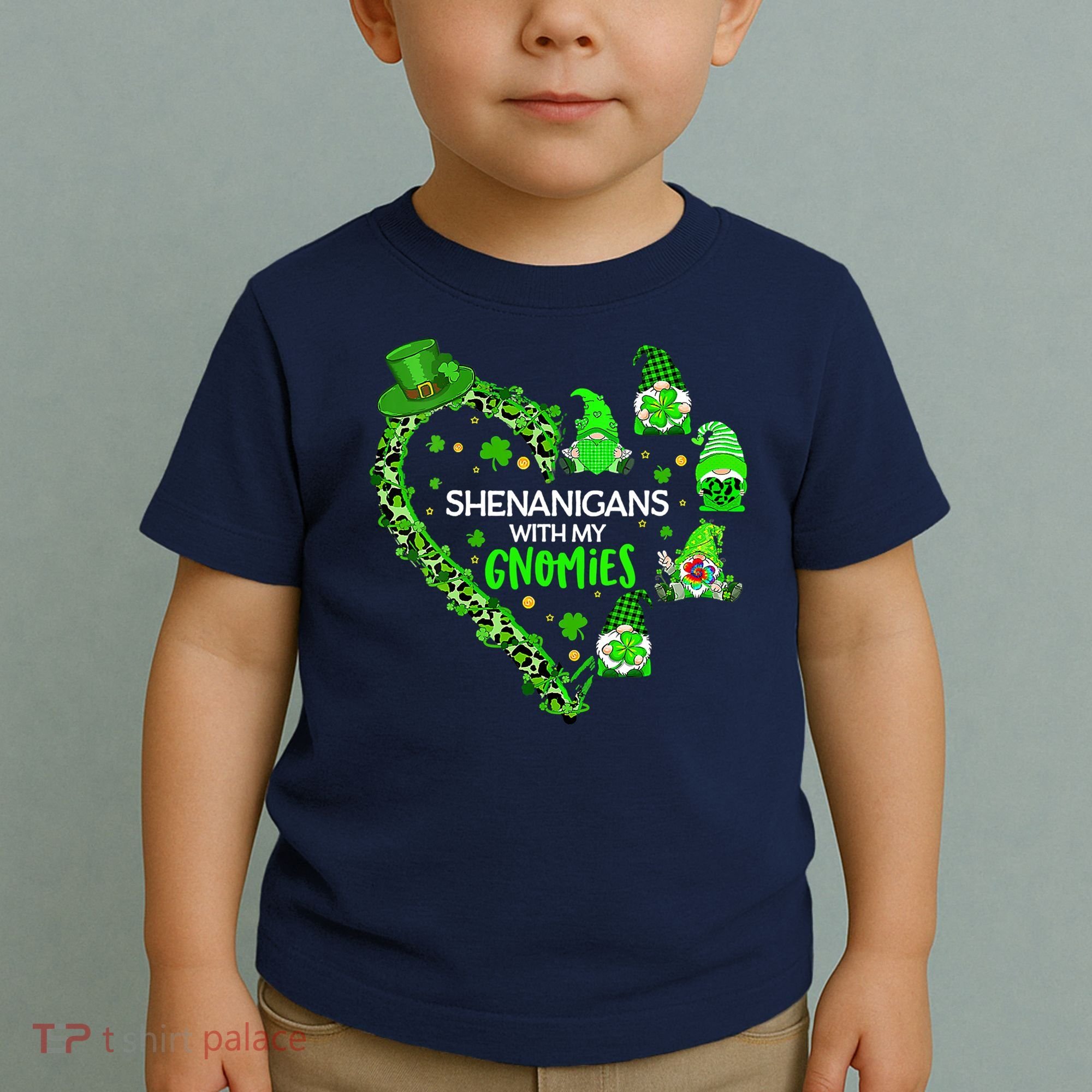 Gnome St Patrick's Day Shenanigans With My Gnomies Shamrock Toddler T-Shirt