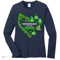 Gnome St Patrick's Day Shenanigans With My Gnomies Shamrock Women's Long Sleeve Shirt thumb 0