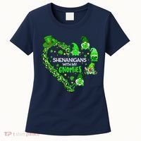 Gnome St Patrick's Day Shenanigans With My Gnomies Shamrock Women's T-Shirt thumb 0