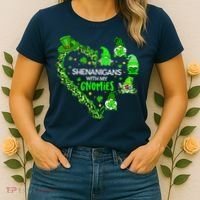 Gnome St Patrick's Day Shenanigans With My Gnomies Shamrock Women's T-Shirt thumb 2