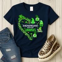 Gnome St Patrick's Day Shenanigans With My Gnomies Shamrock Women's T-Shirt thumb 3