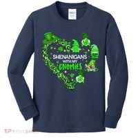 Gnome St Patrick's Day Shenanigans With My Gnomies Shamrock Kids Long Sleeve Shirt thumb 0