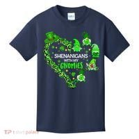 Gnome St Patrick's Day Shenanigans With My Gnomies Shamrock Kids T-Shirt thumb 0