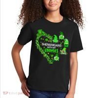 Gnome St Patrick's Day Shenanigans With My Gnomies Shamrock Kids T-Shirt thumb 2