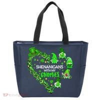 Gnome St Patrick's Day Shenanigans With My Gnomies Shamrock Tote Bag thumb 0