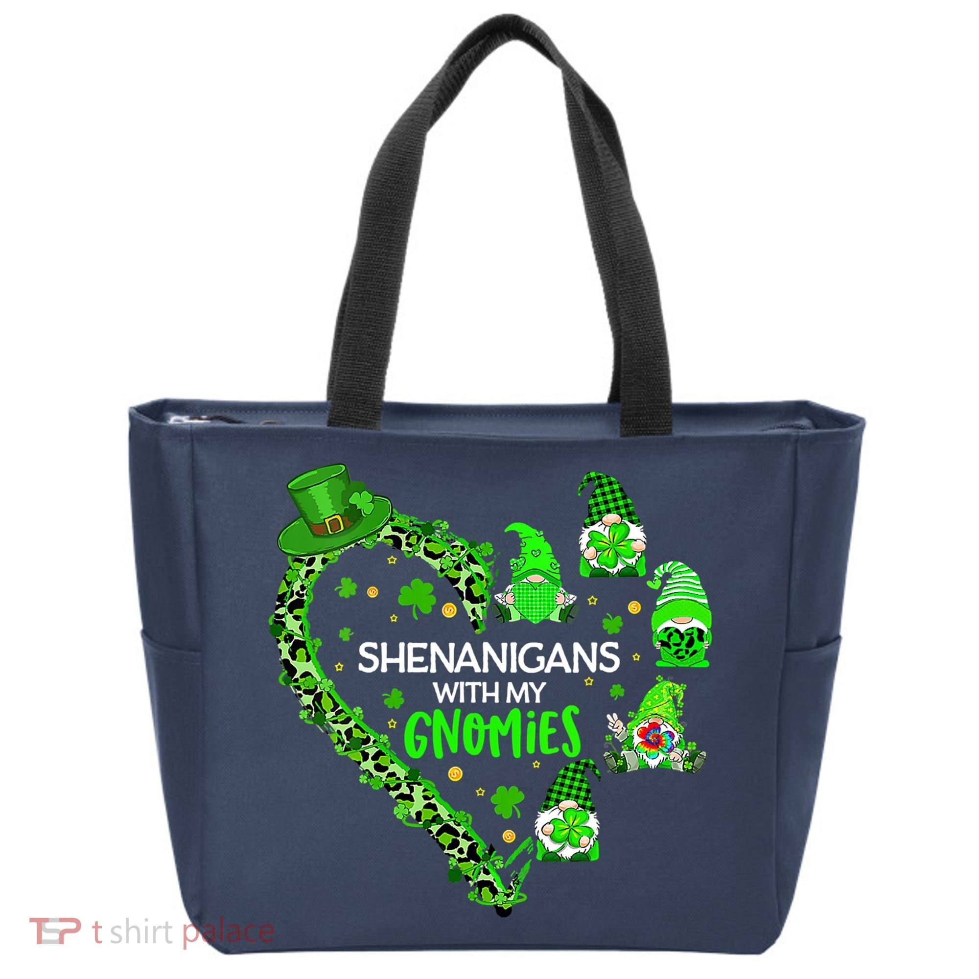 Gnome St Patrick's Day Shenanigans With My Gnomies Shamrock Tote Bag