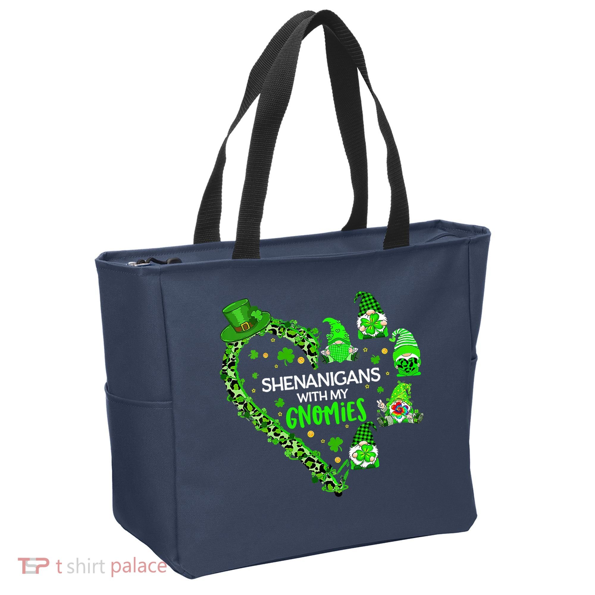 Gnome St Patrick's Day Shenanigans With My Gnomies Shamrock Tote Bag