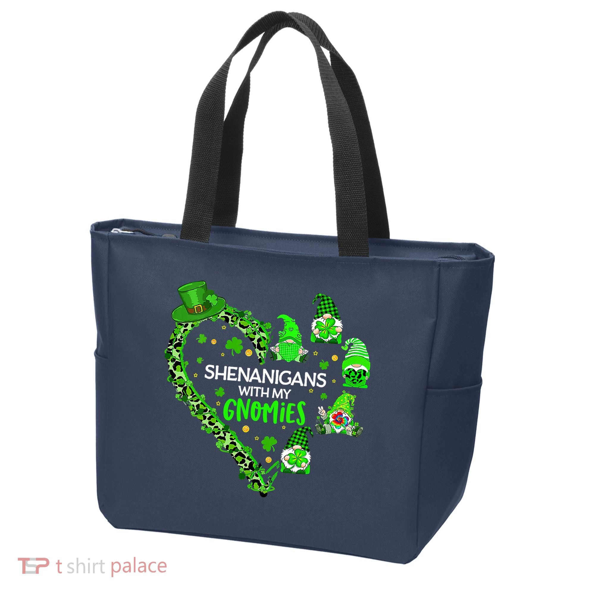 Gnome St Patrick's Day Shenanigans With My Gnomies Shamrock Tote Bag