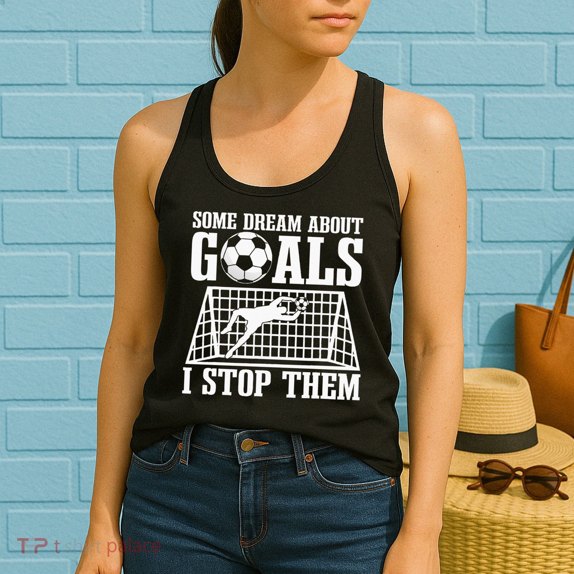 Goalie Soccer Player Goalkeeper Team Keeper Sport Goaltender Women's Tank Top