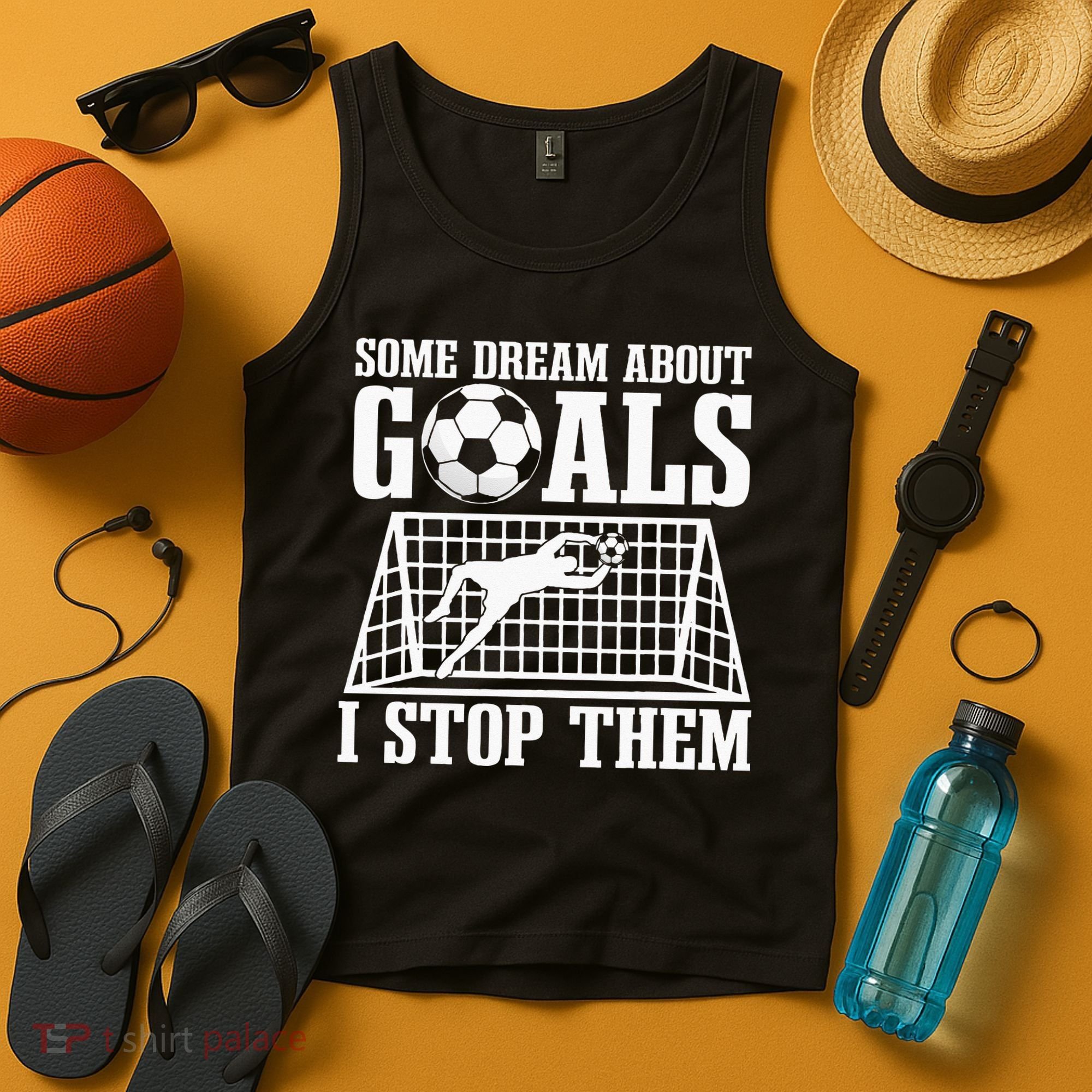 Goalie Soccer Player Goalkeeper Team Keeper Sport Goaltender Tank Top