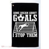 Goalie Soccer Player Goalkeeper Team Keeper Sport Goaltender Golf Towel thumb 0