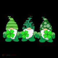 Gnome St Patricks Holiday Clover Toddler Hoodie thumb 2