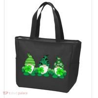 Gnome St Patricks Holiday Clover Tote Bag thumb 3
