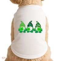 Gnome St Patricks Holiday Clover Doggie Tank thumb 0
