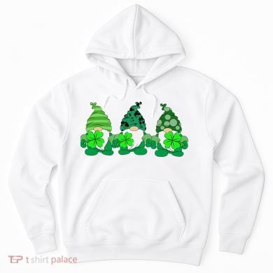 Gnome St Patricks Holiday Clover Hoodie