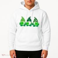 Gnome St Patricks Holiday Clover Hoodie thumb 2