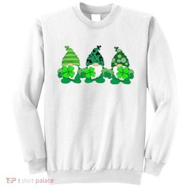 Gnome St Patricks Holiday Clover Sweatshirt