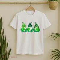 Gnome St Patricks Holiday Clover T-Shirt thumb 2