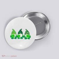 Gnome St Patricks Holiday Clover Button thumb 0