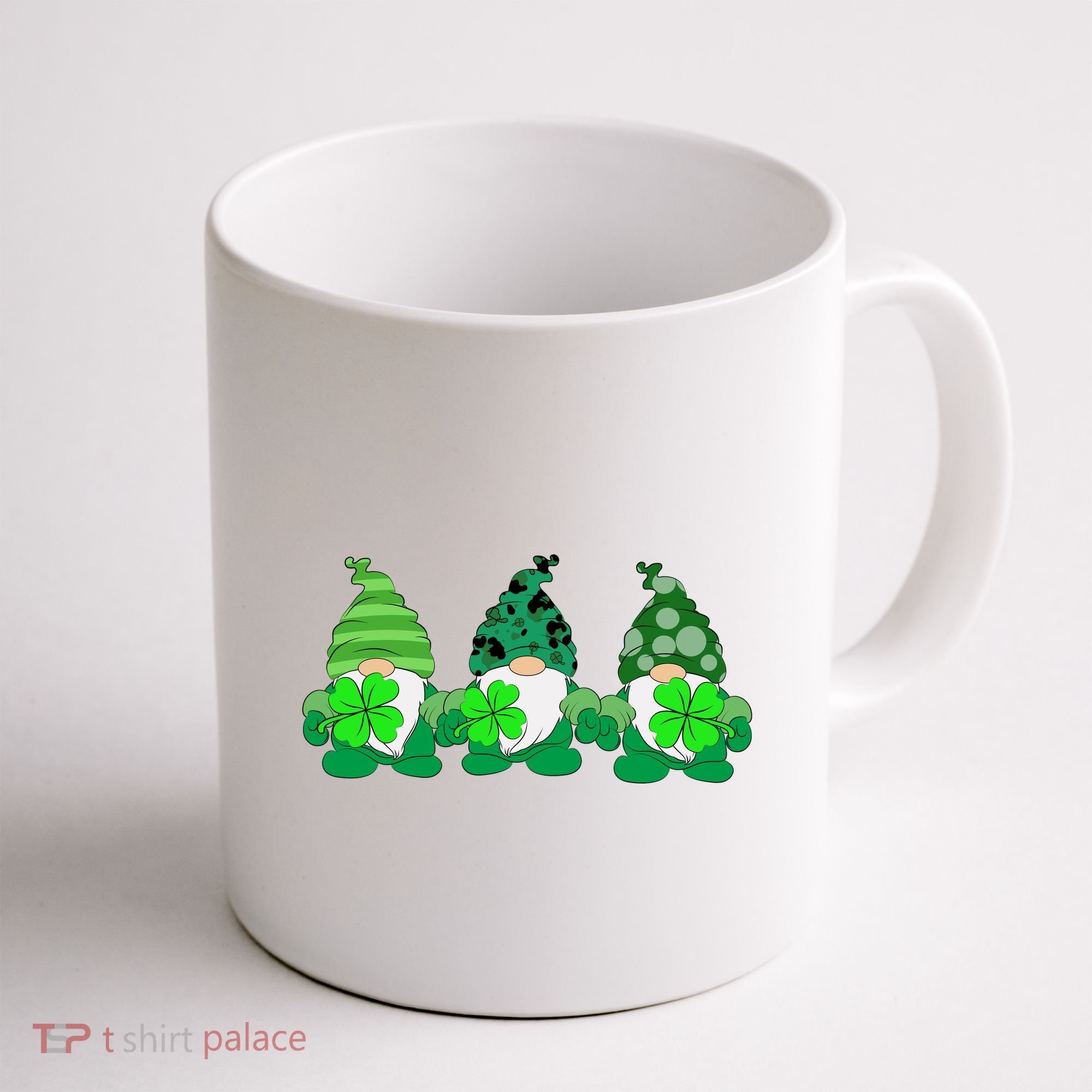 Gnome St Patricks Holiday Clover Coffee Mug