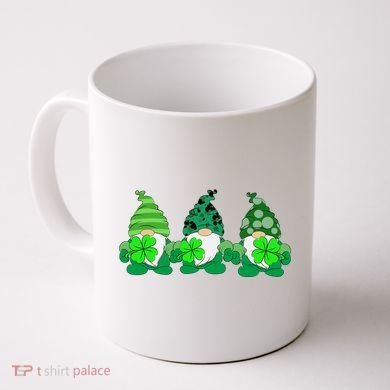 Gnome St Patricks Holiday Clover Coffee Mug