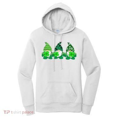 Gnome St Patricks Holiday Clover Women's Hoodie
