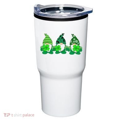 Gnome St Patricks Holiday Clover Tumbler