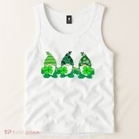 Gnome St Patricks Holiday Clover Tank Top thumb 2