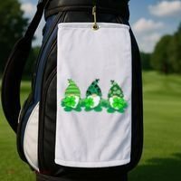 Gnome St Patricks Holiday Clover Golf Towel thumb 2
