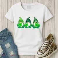 Gnome St Patricks Holiday Clover Women's T-Shirt thumb 3