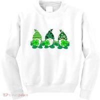 Gnome St Patricks Holiday Clover Kids Sweatshirt thumb 0