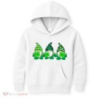 Gnome St Patricks Holiday Clover Kids Hoodie thumb 0