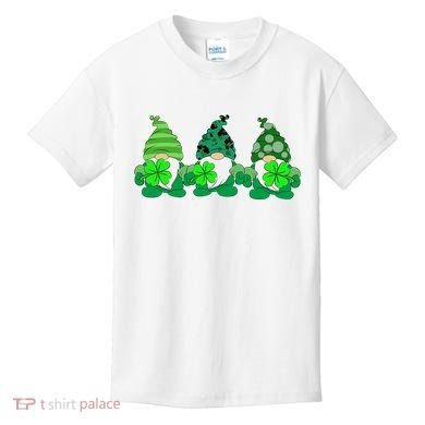 Gnome St Patricks Holiday Clover Kids T-Shirt
