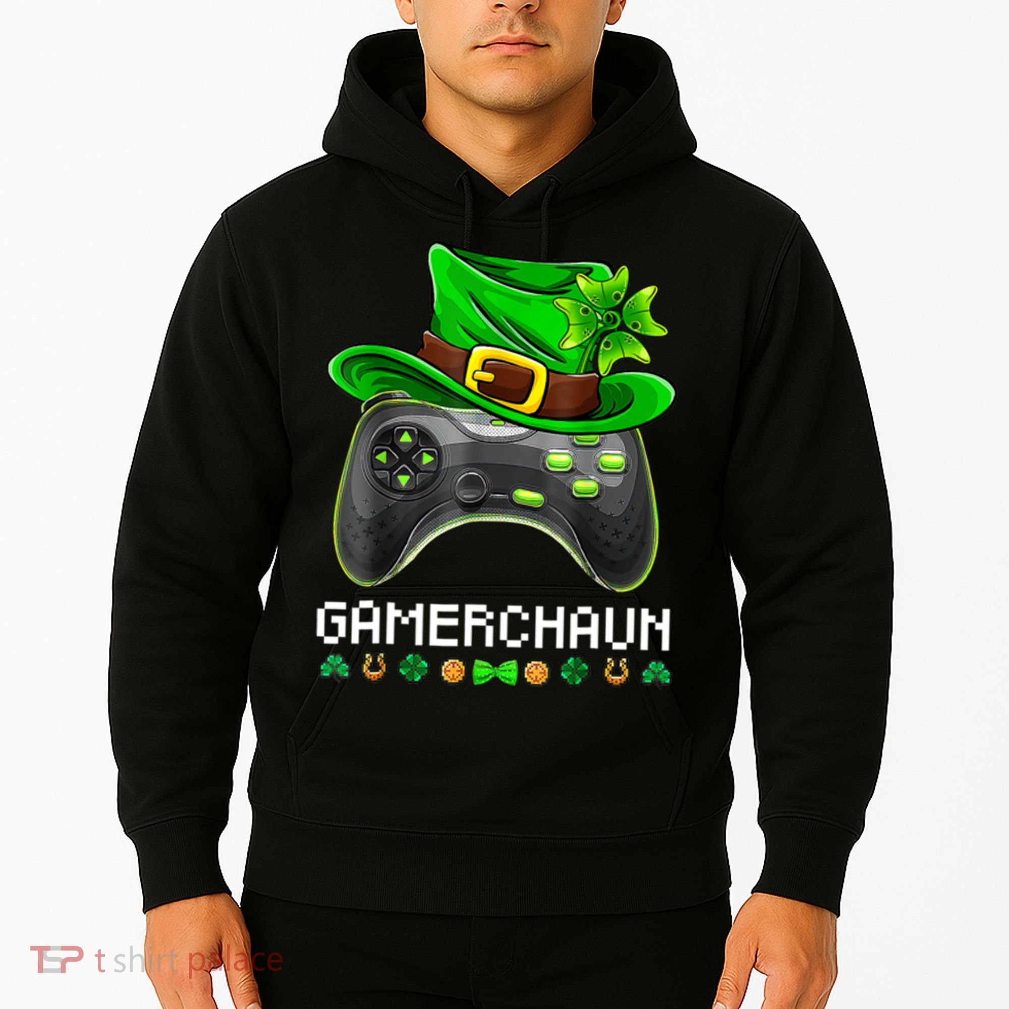 Gamerchaun St Patrick's Day Game Hoodie