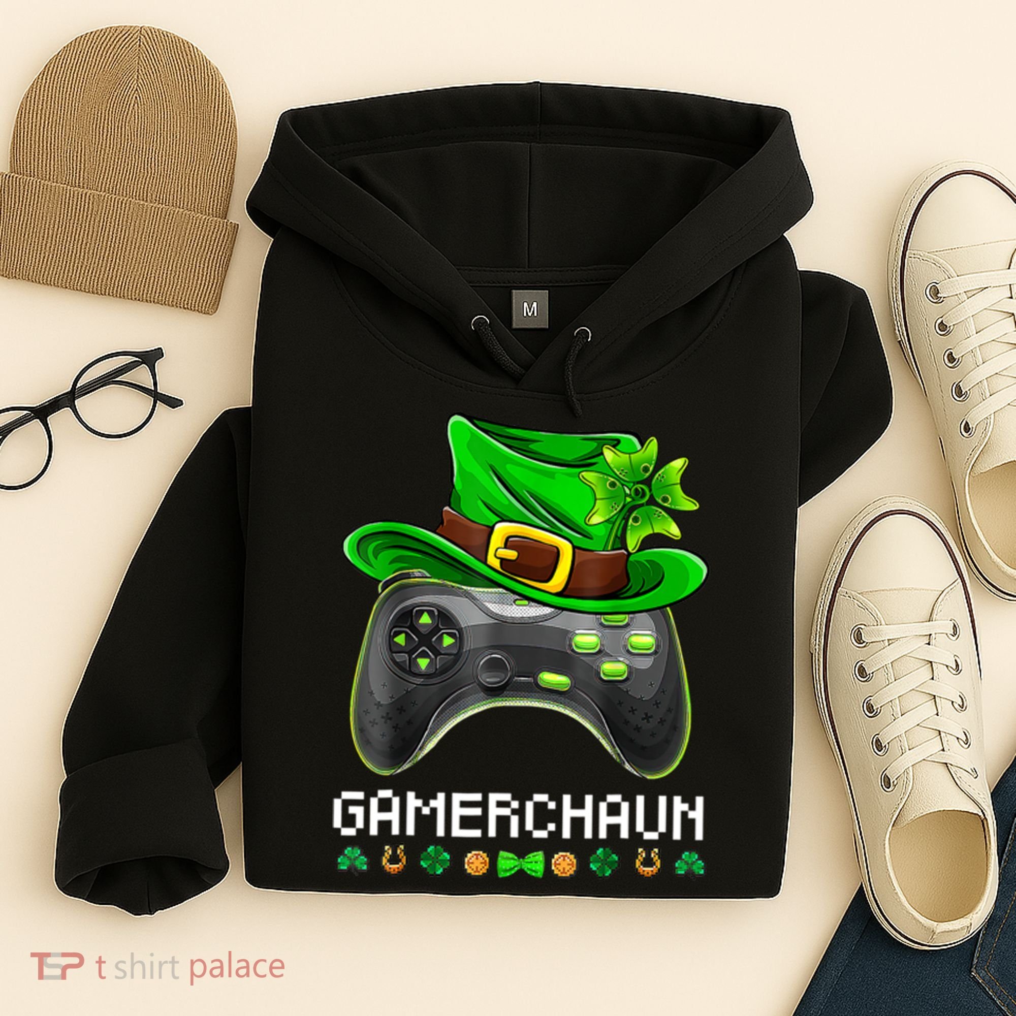 Gamerchaun St Patrick's Day Game Hoodie