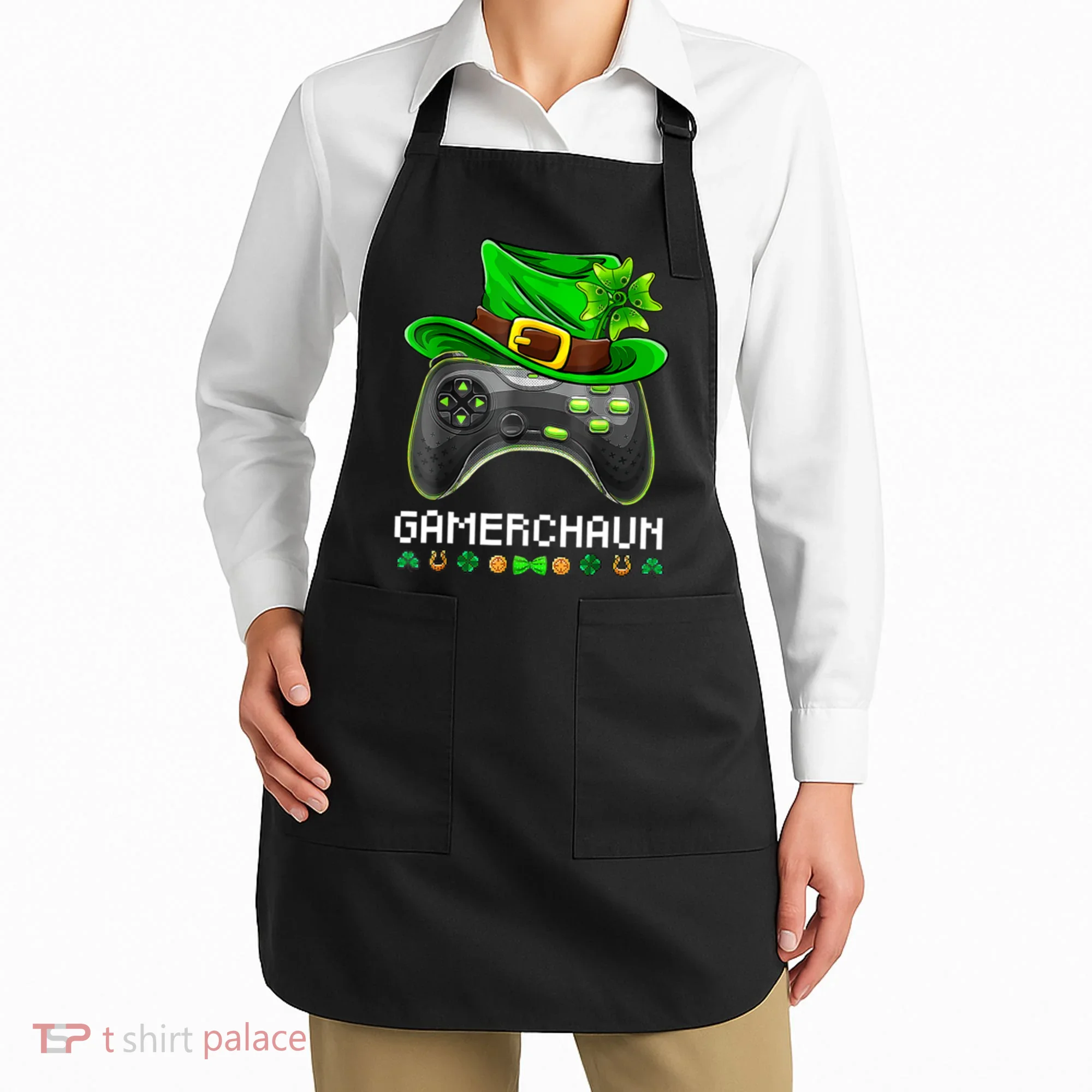 Gamerchaun St Patrick's Day Game Apron